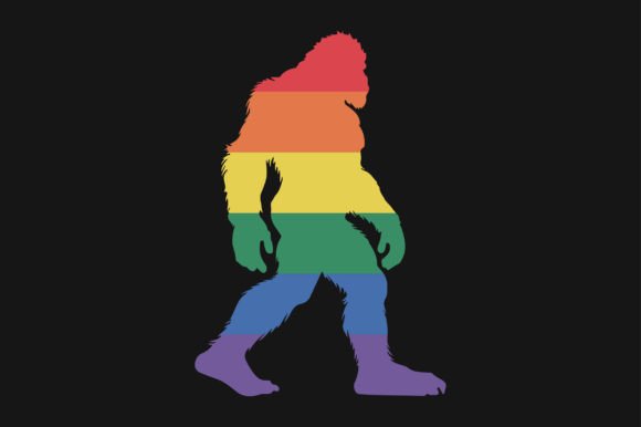 Bigfoot Pride LGBT Gay SVG Sublimation Graphics