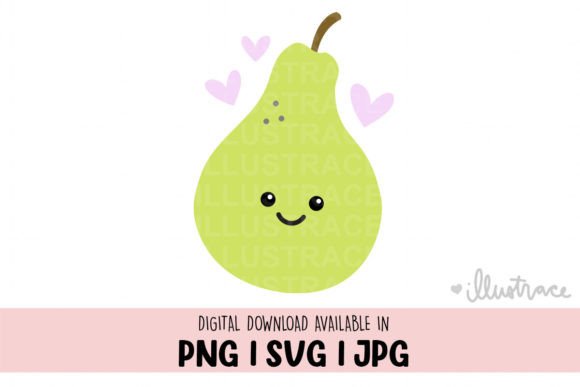 Cute Pear, Cute Pair, Fruit Svg Graphics