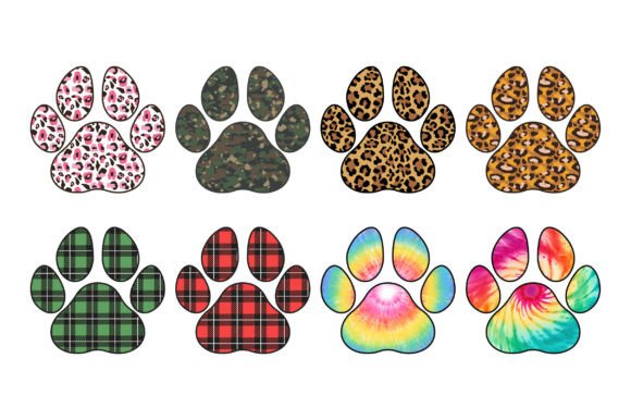 Dog Paw SVG Sublimation Bundle: Graphics for Crafts