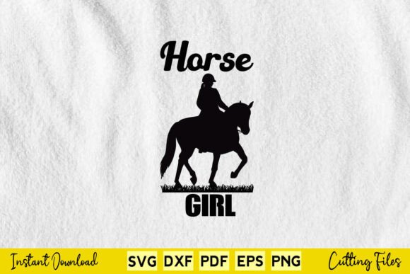 Funny Horse Girl Svg Graphics
