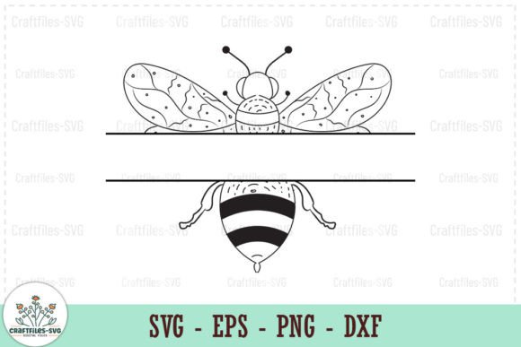 Honey Bee Name Tag - SVG