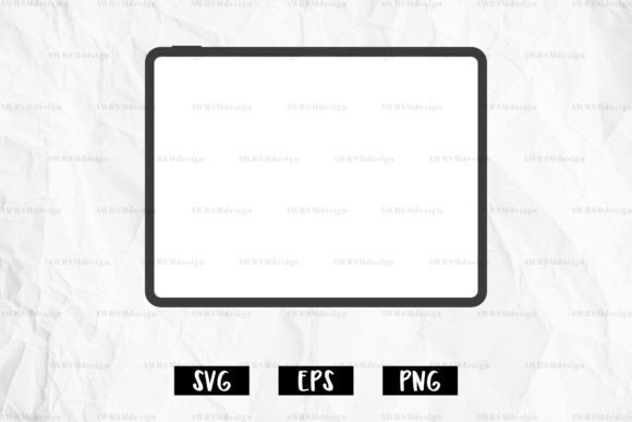Tablet Vector Drawing Sublimation SVG