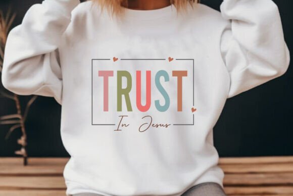 Trust in Jesus - Retro SVG