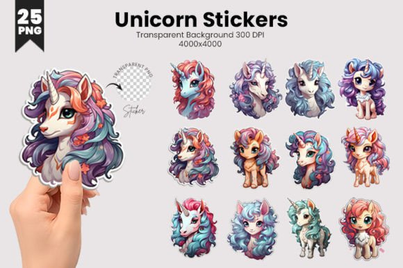 Unicorn Stickers Sublimation SVG Bundle