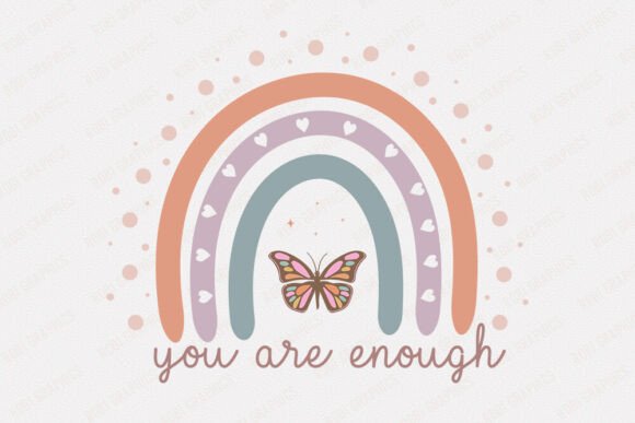 You Are Enough - Retro SVG